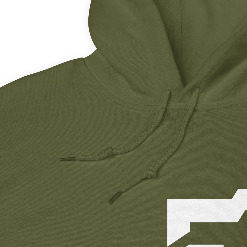 Chunky Logo Comfy Hoodie - Military Olive