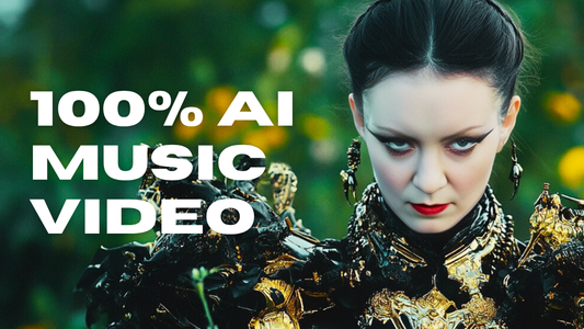 Behind the scenes of an AI music video