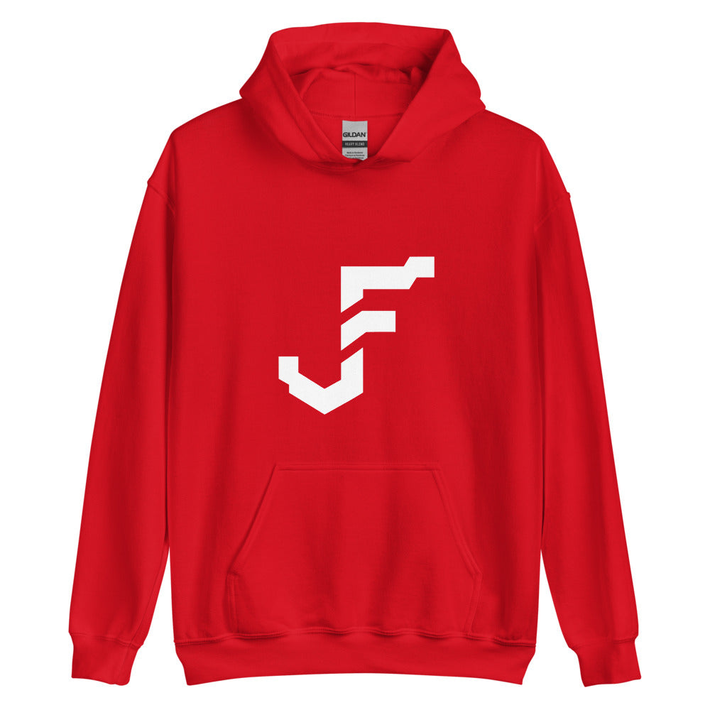 Chunky Logo Comfy Hoodie - Red