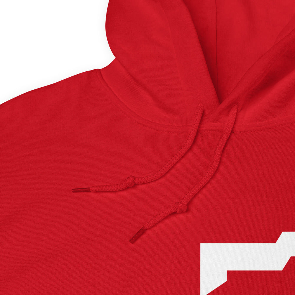 Chunky Logo Comfy Hoodie - Red